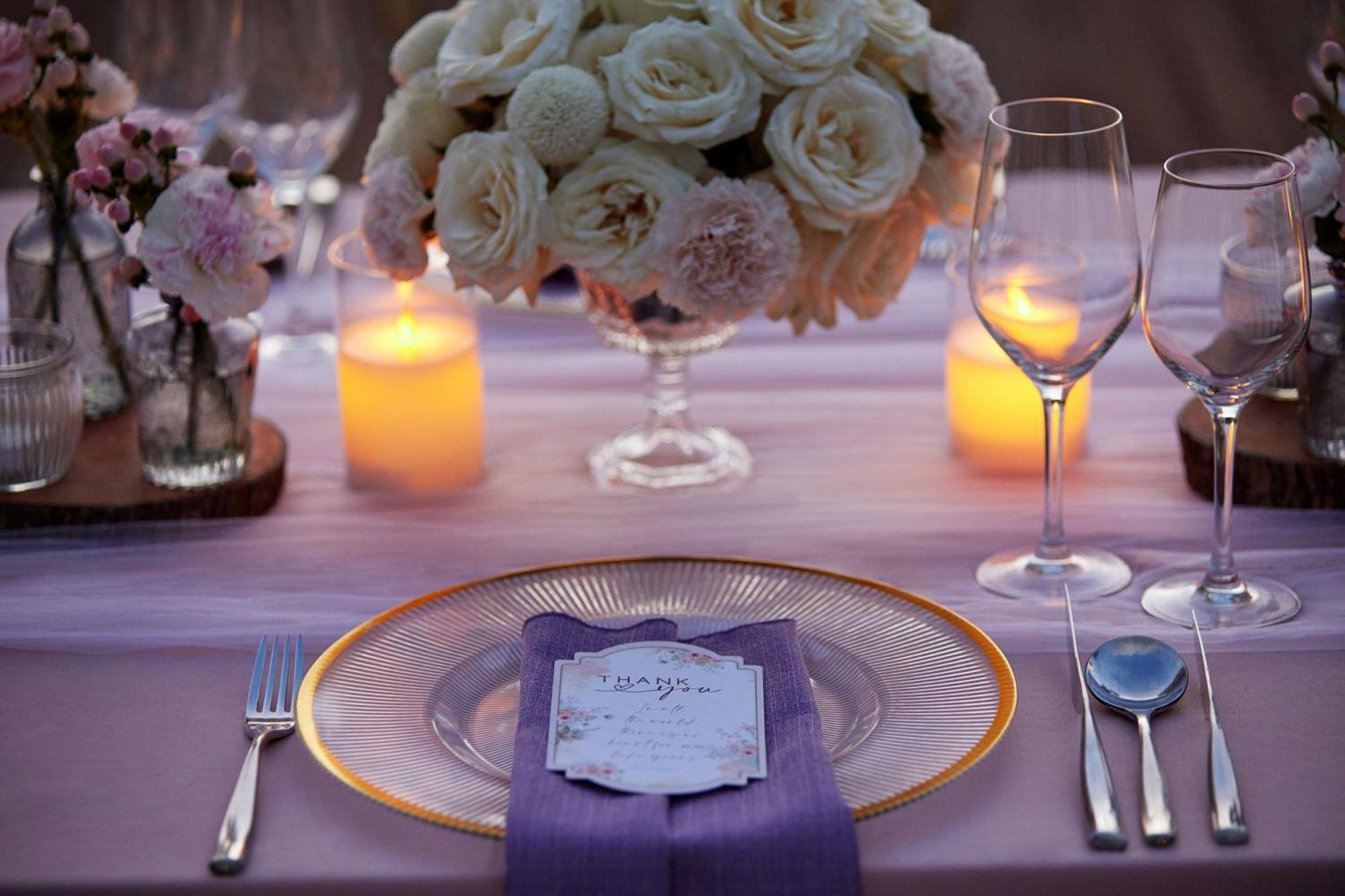 Sheraton Bali Kuta Resort Εξωτερικό φωτογραφία A place setting